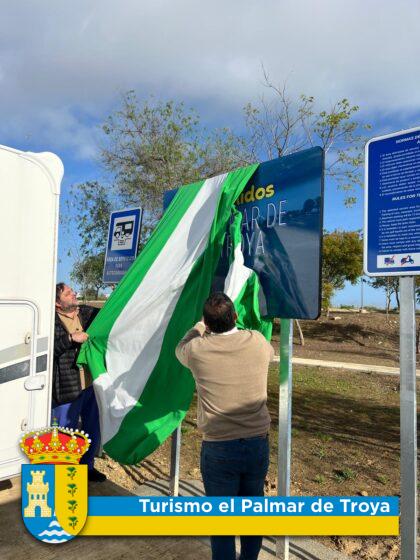 Inauguration de l’aire pour camping-cars avec la visite de l’ASANDAC